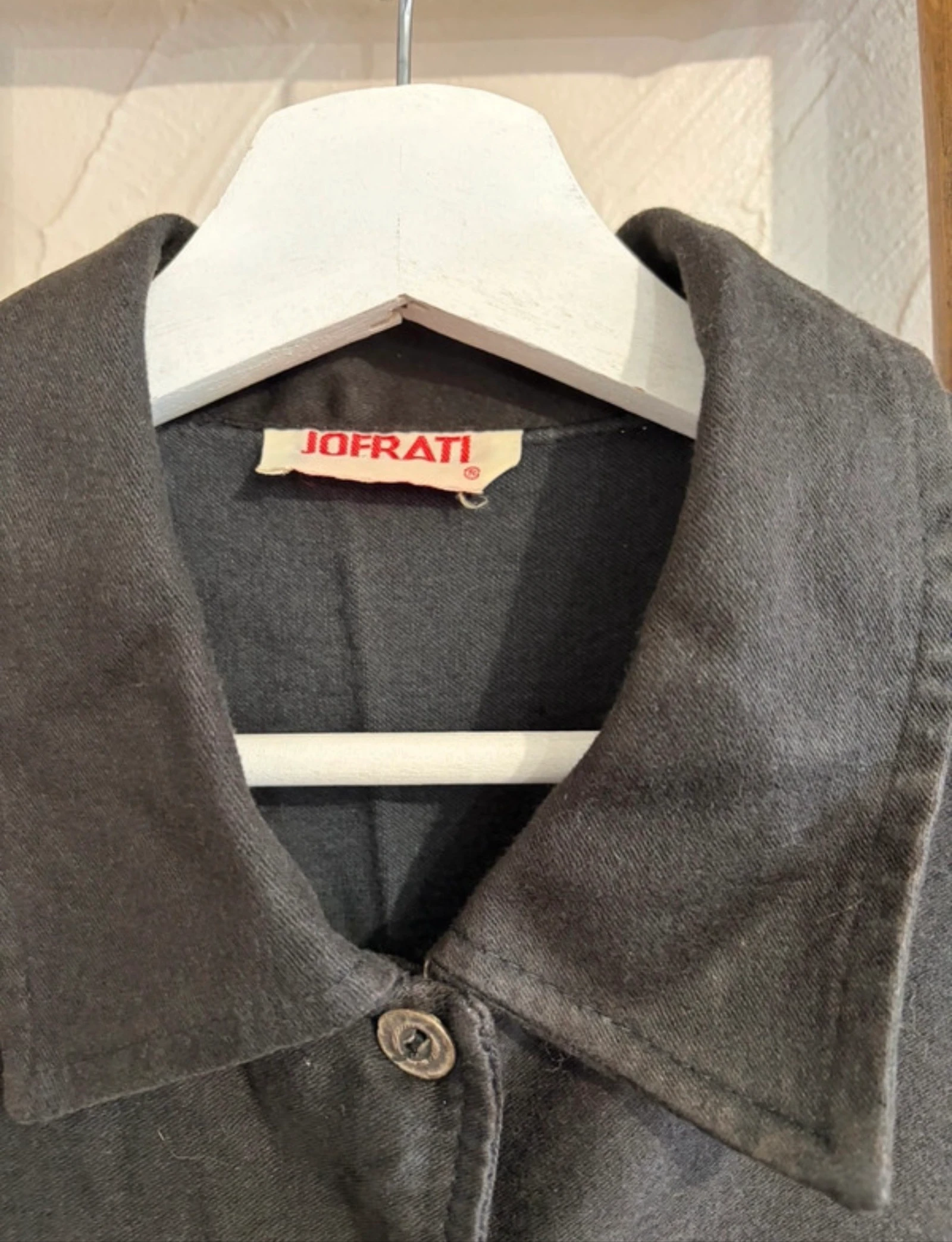 Vintage zwarte jurk met knoopsluiting maat 38 uit de jaren 90 – photo 6